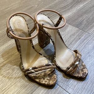 Schutz Snakeskin Heels